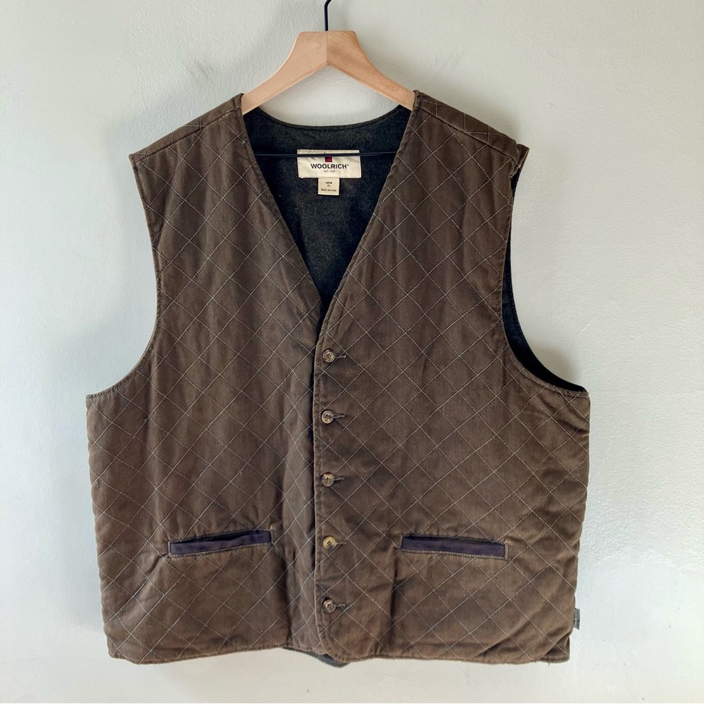 WOOLRICH Eagles Fork Quilted Cotton Vest
